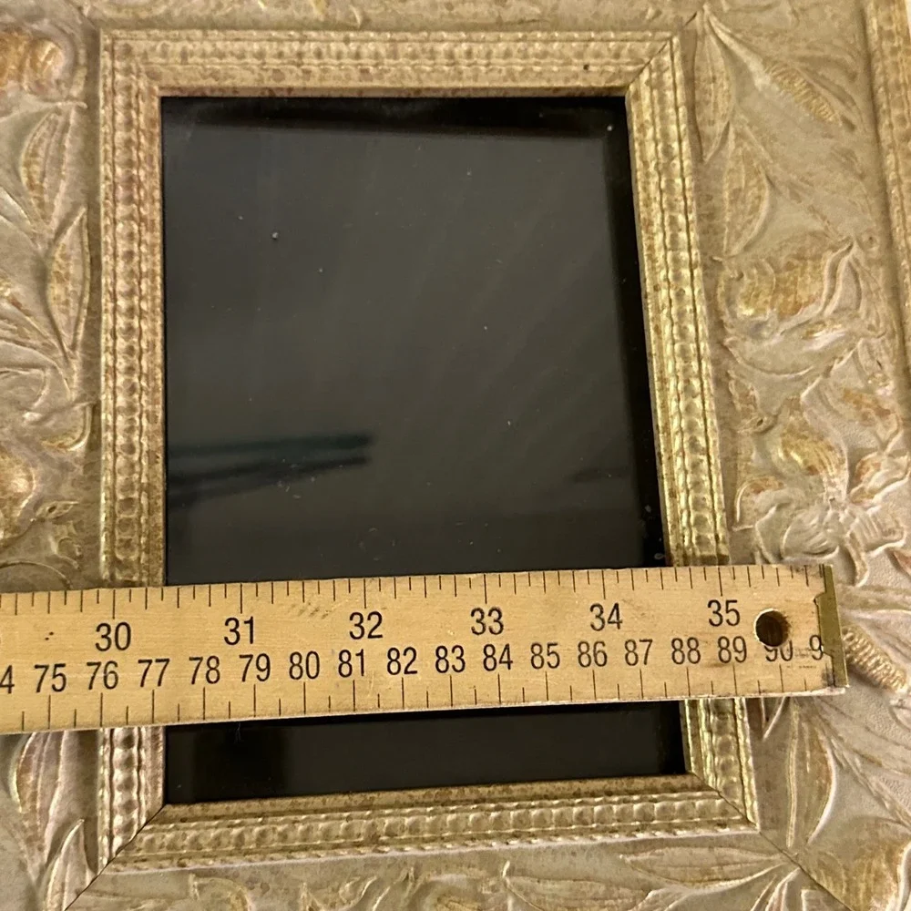 Intercraft Picture Frame Set  8x10 5x7 Brown Gold Good Solid‎ Oak Ornate Cottage